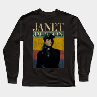 Janet Jackson // 80s Vintage Retro // Long Sleeve T-Shirt